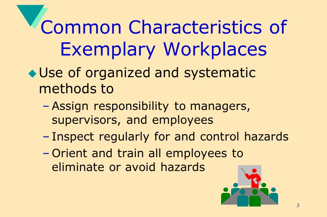 Common Characteristics of Exemplary Workplaces