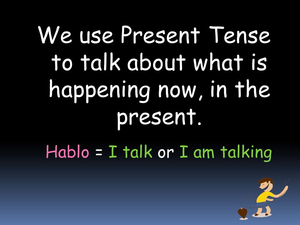 Hablo = I talk or I am talking