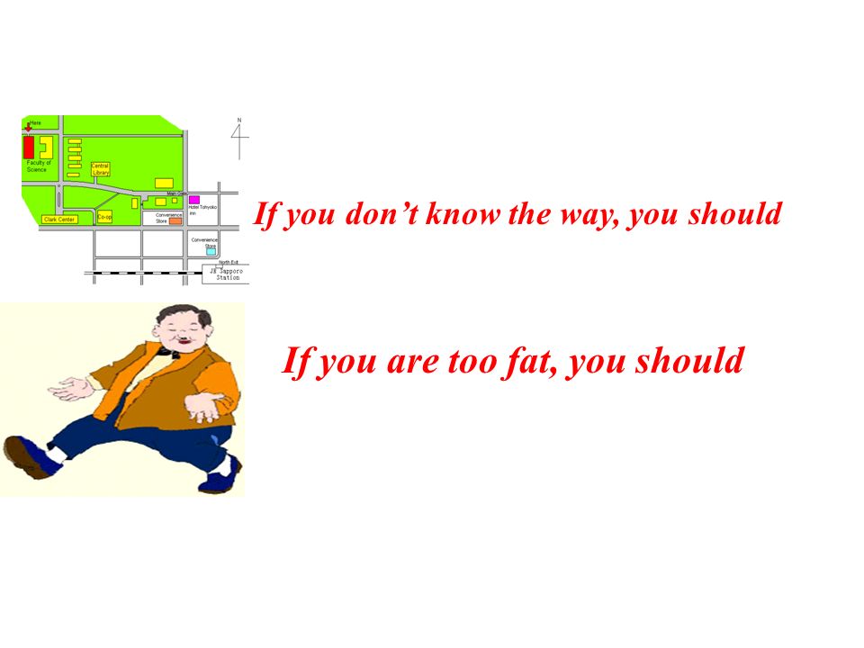 If you are too fat, you should