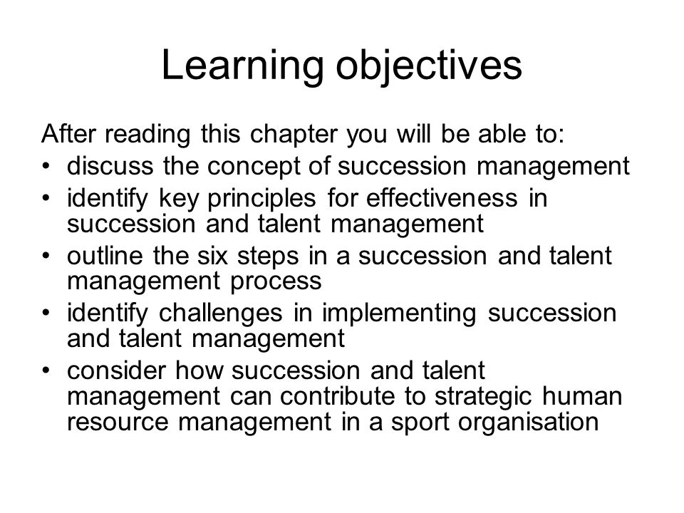 Learning objectives After reading this chapter you will be able to: