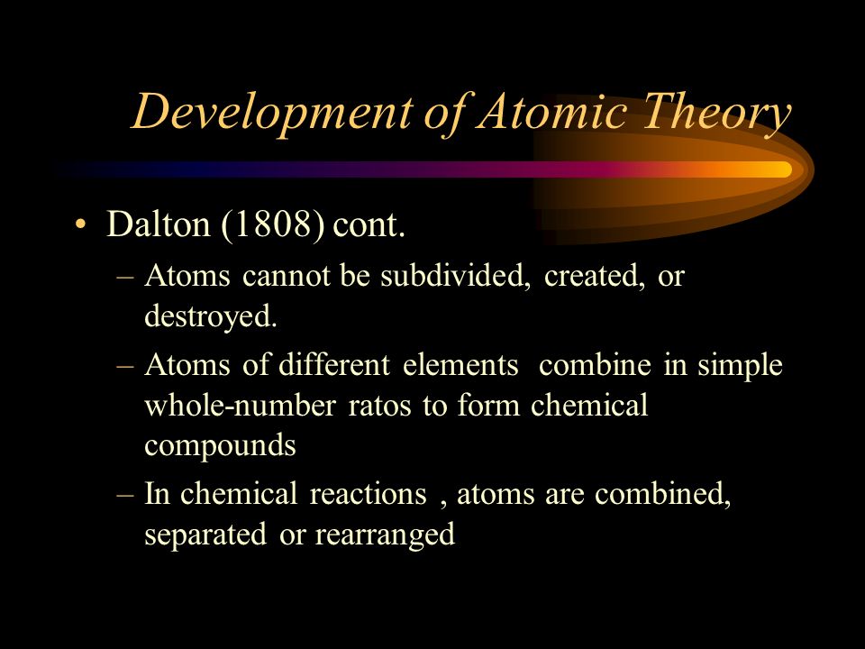 Development of Atomic Theory
