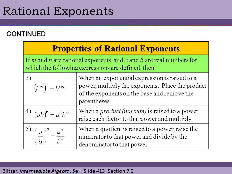 Properties of Rational Exponents
