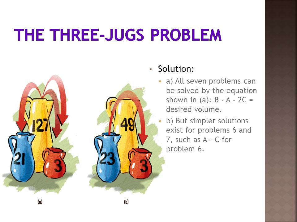 The Three-Jugs Problem