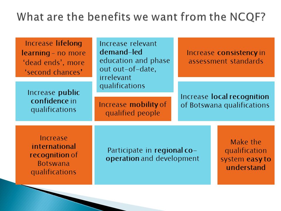 What are the benefits we want from the NCQF