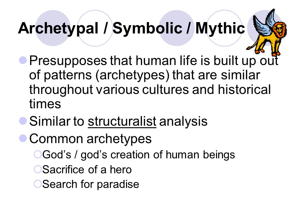 Archetypal / Symbolic / Mythic