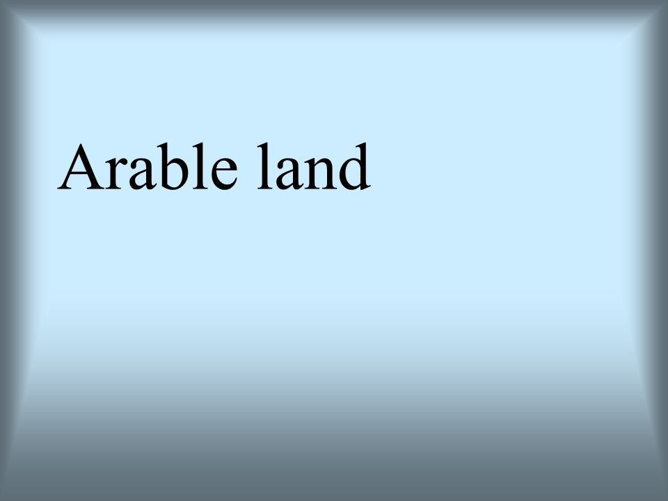 Arable land