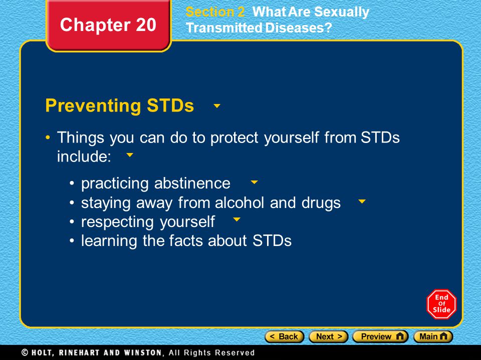 Chapter 20 Preventing STDs