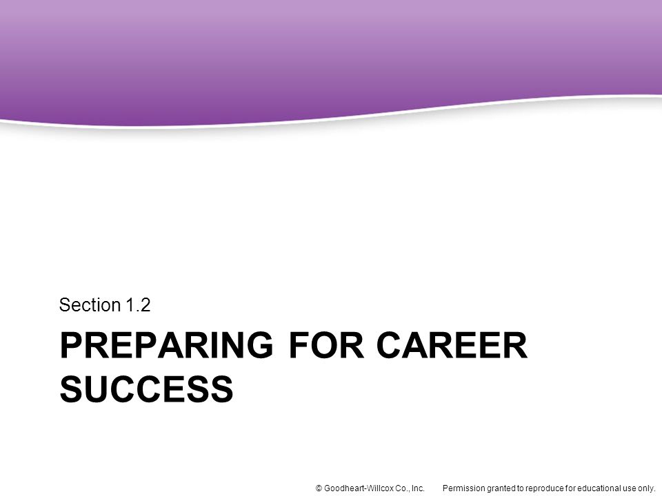 Preparing for Career Success