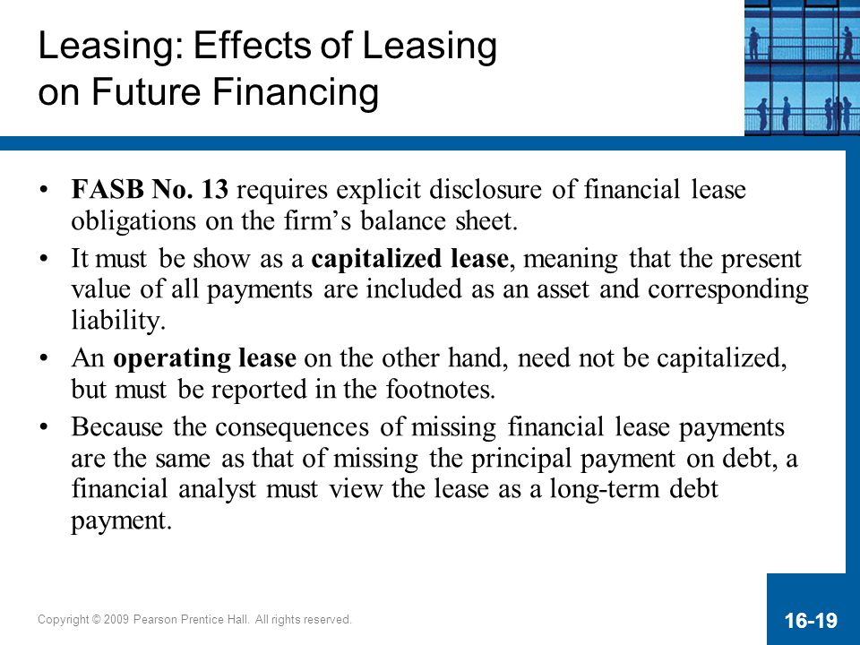 Leasing: Effects of Leasing on Future Financing