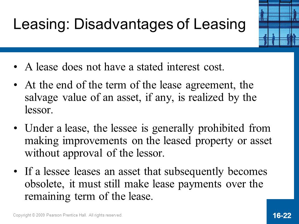Leasing: Disadvantages of Leasing