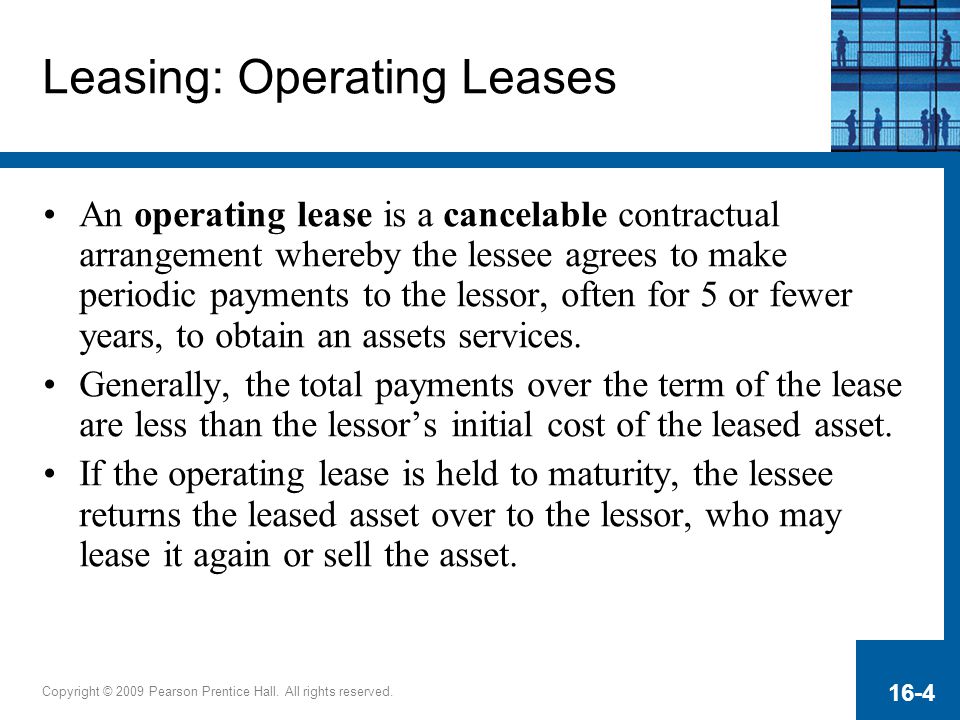 Leasing: Operating Leases