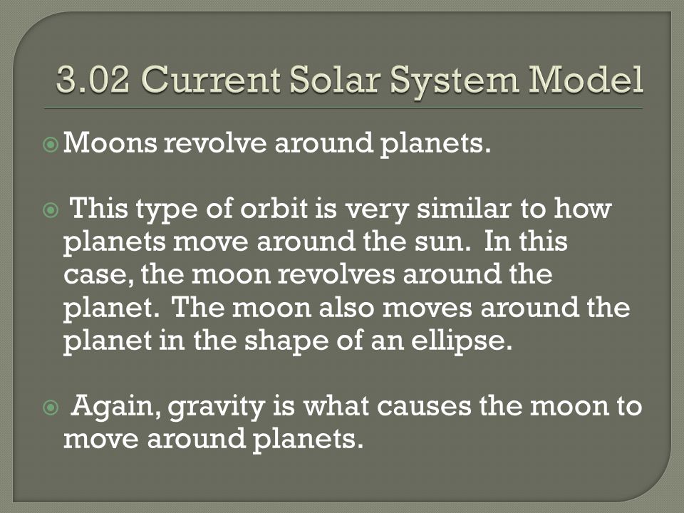 3.02 Current Solar System Model