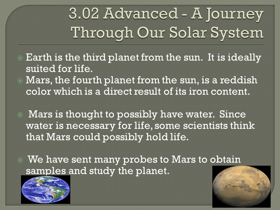 3.02 Advanced - A Journey Through Our Solar System