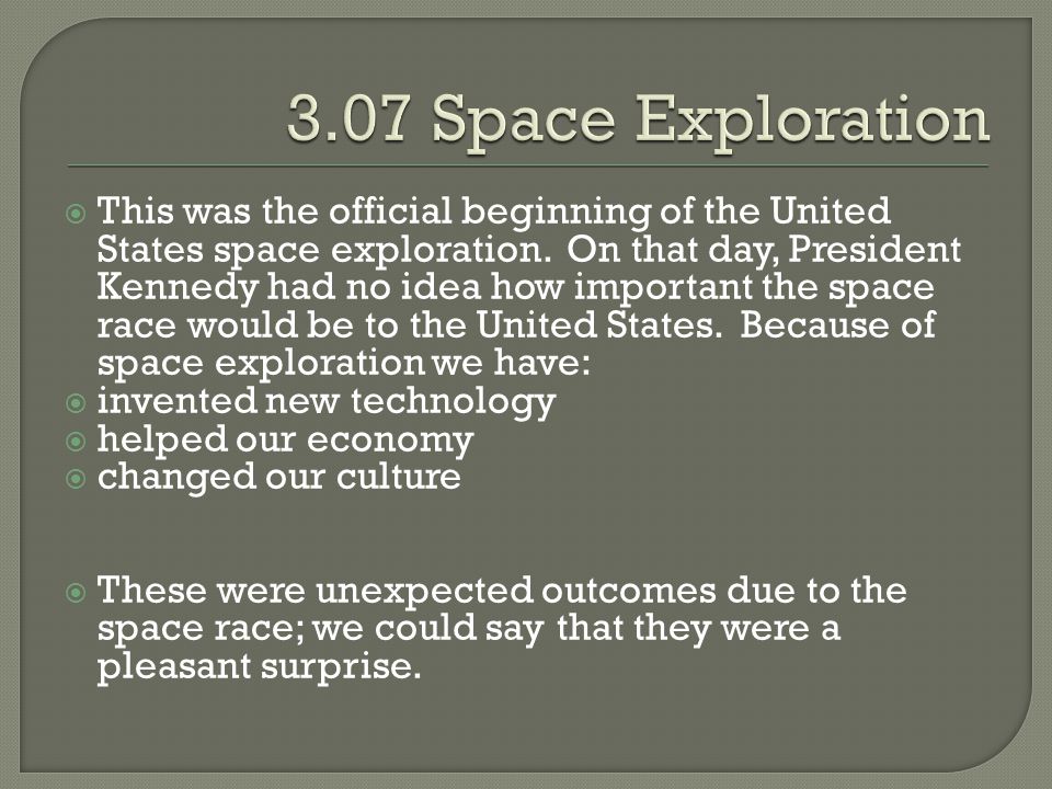 3.07 Space Exploration