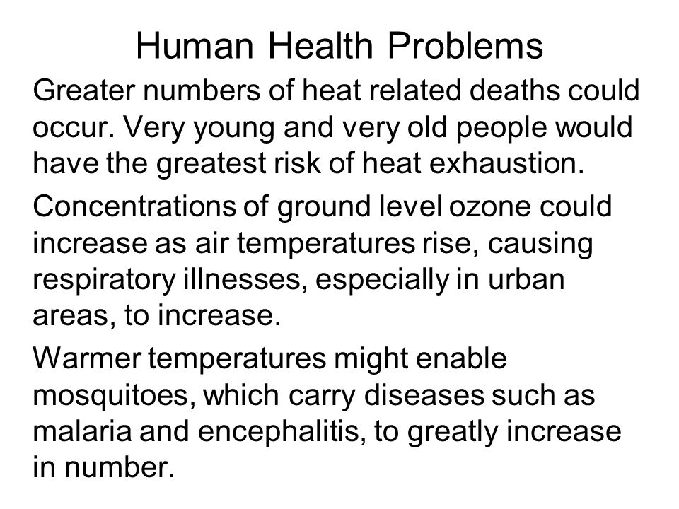 Human Health Problems