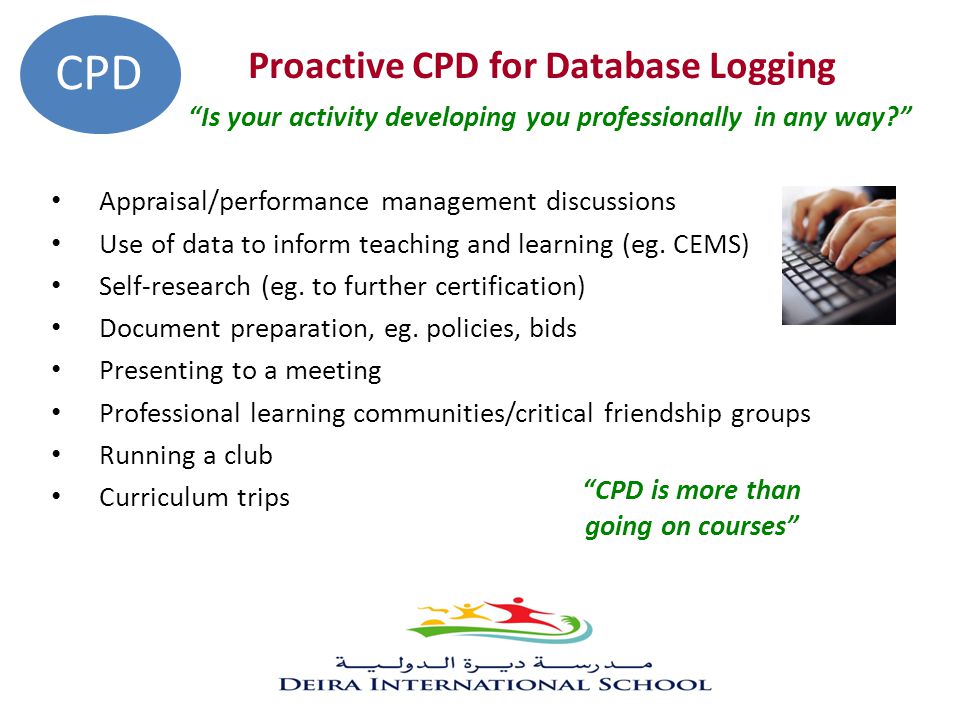 CPD is more than going on courses