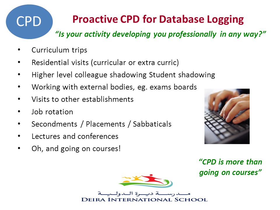 CPD is more than going on courses
