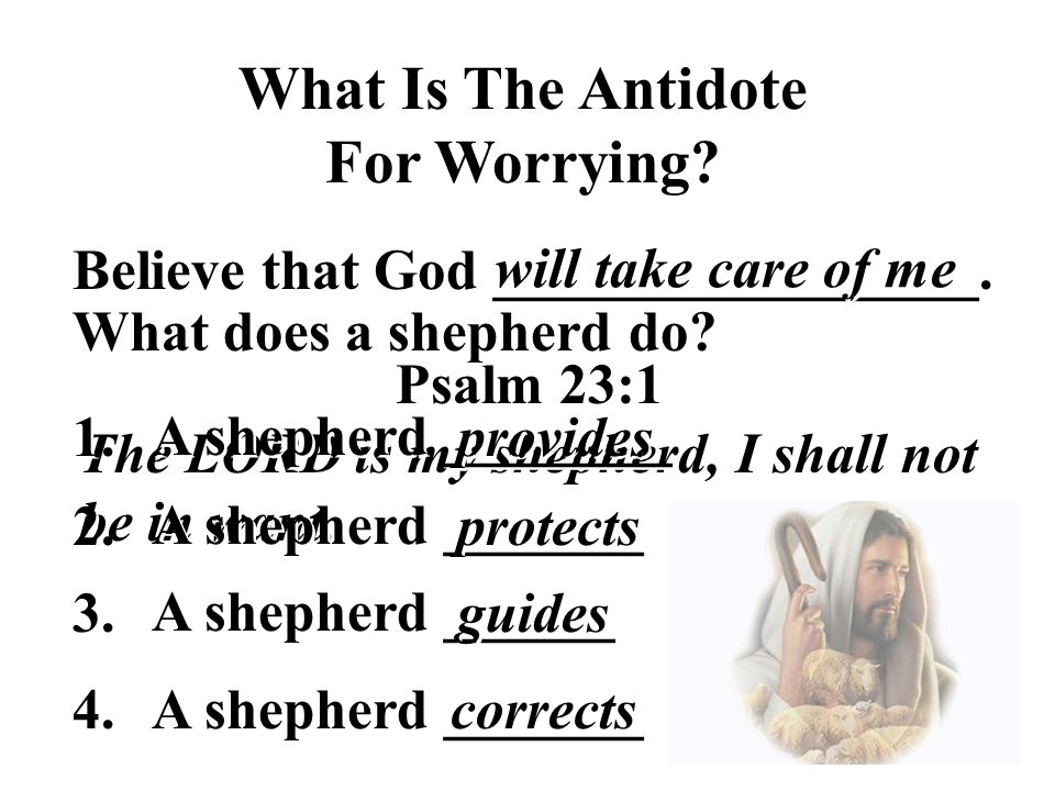 What Is The Antidote For Worrying