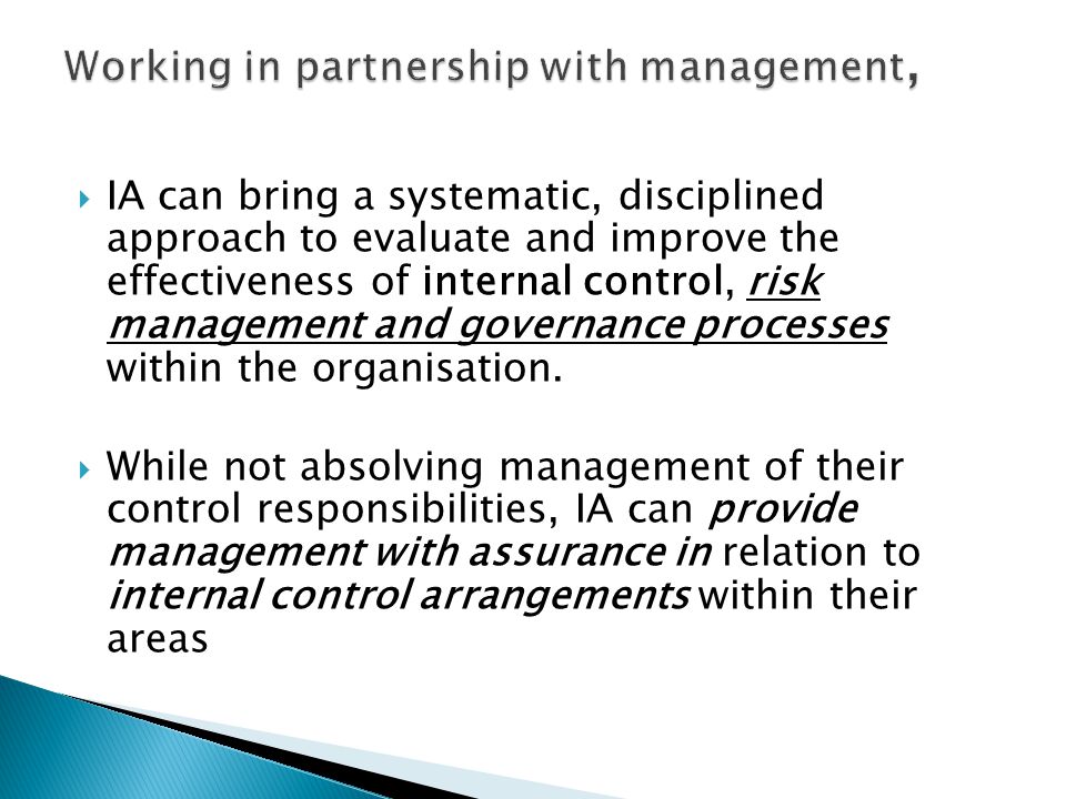 Working in partnership with management,
