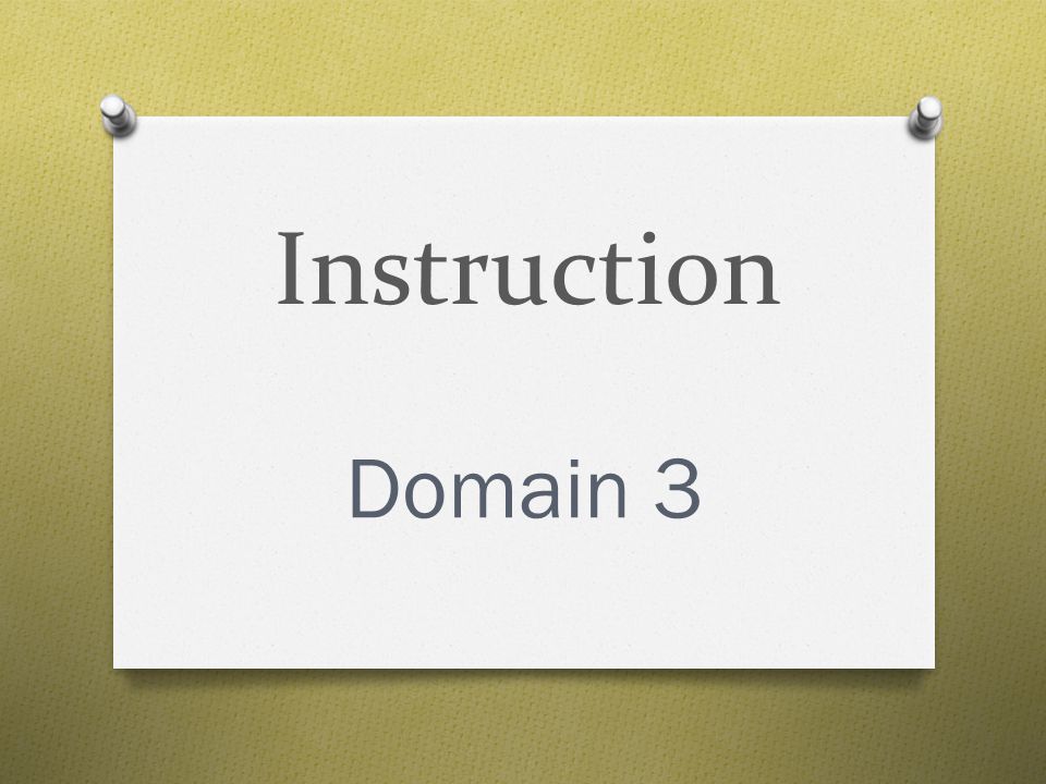 Instruction Domain 3