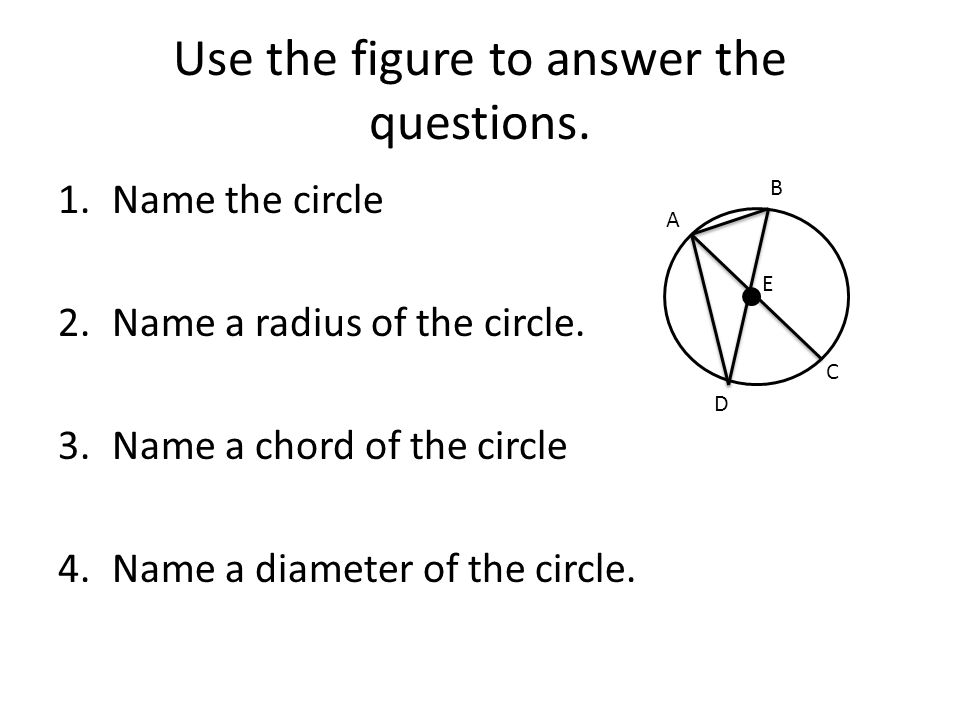 Use the figure to answer the questions.