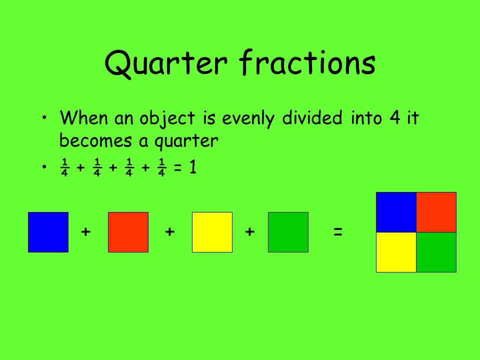 Quarter fractions =