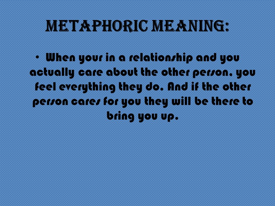 Metaphoric Meaning:
