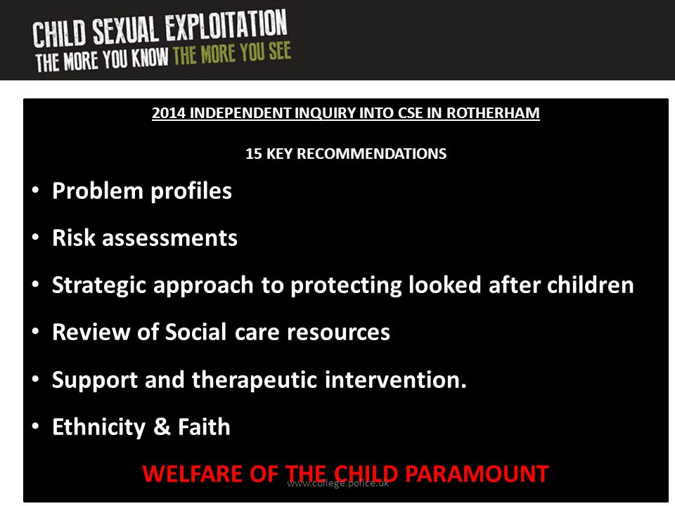 WELFARE OF THE CHILD PARAMOUNT