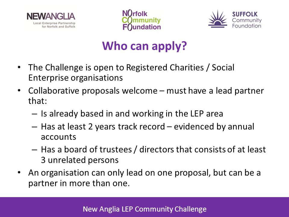New Anglia LEP Community Challenge