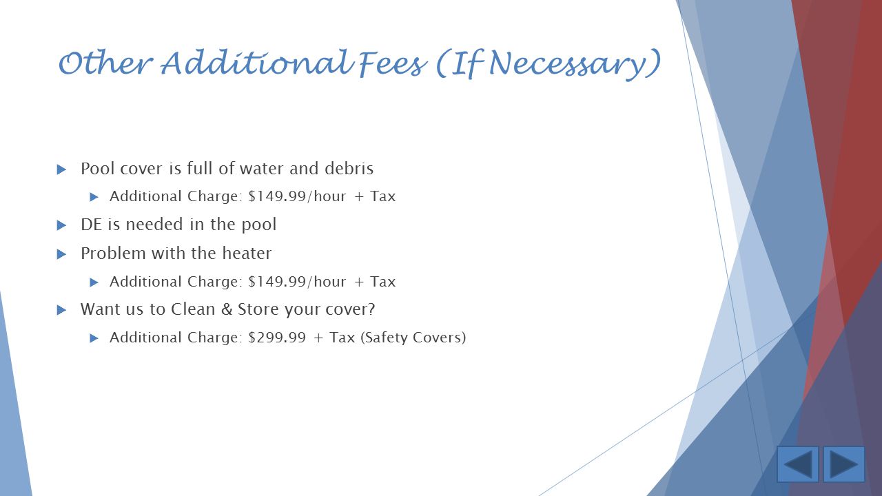 Other Additional Fees (If Necessary)