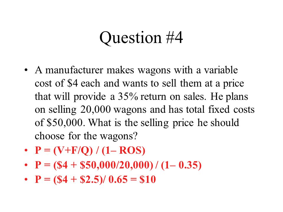 Question #4