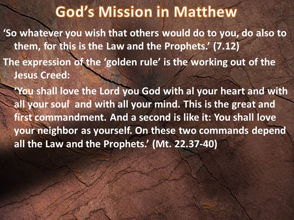 God’s Mission in Matthew