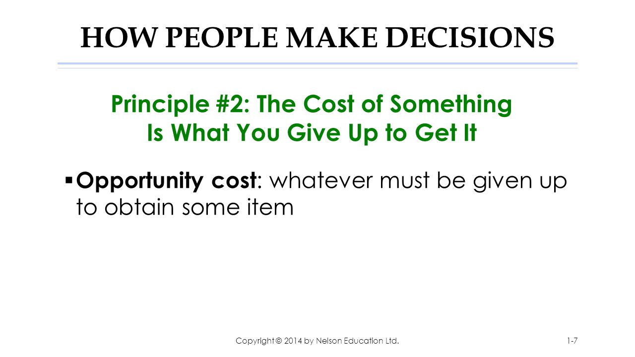 HOW PEOPLE MAKE DECISIONS