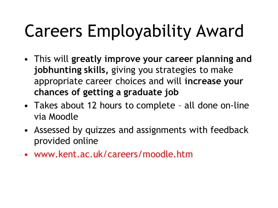 Careers Employability Award
