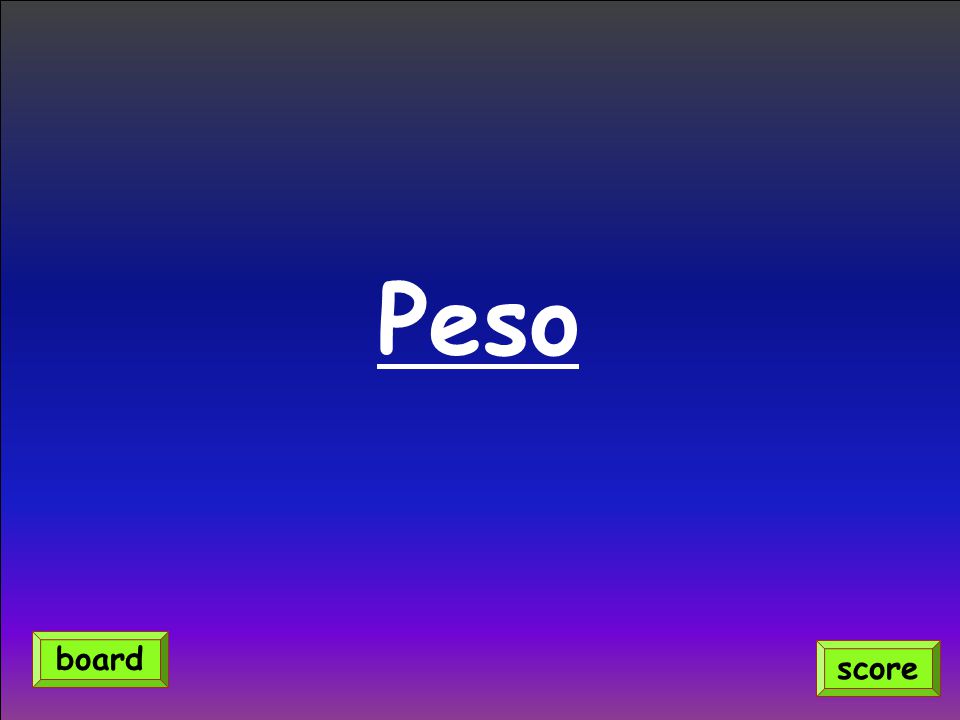 Peso board score