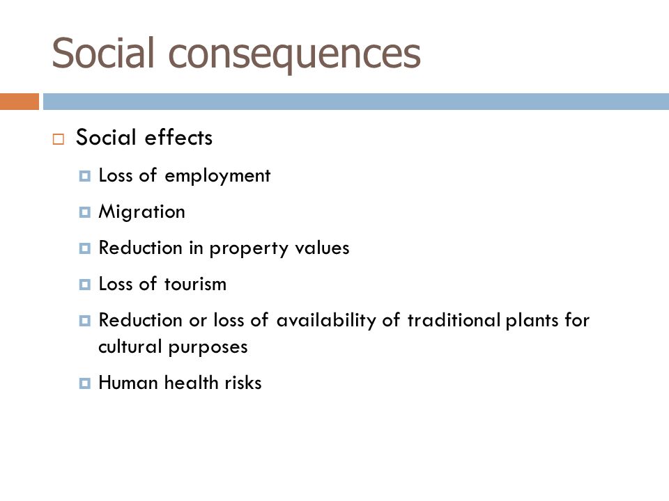 Social consequences Social effects Loss of employment Migration