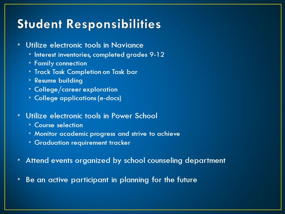 Student Responsibilities