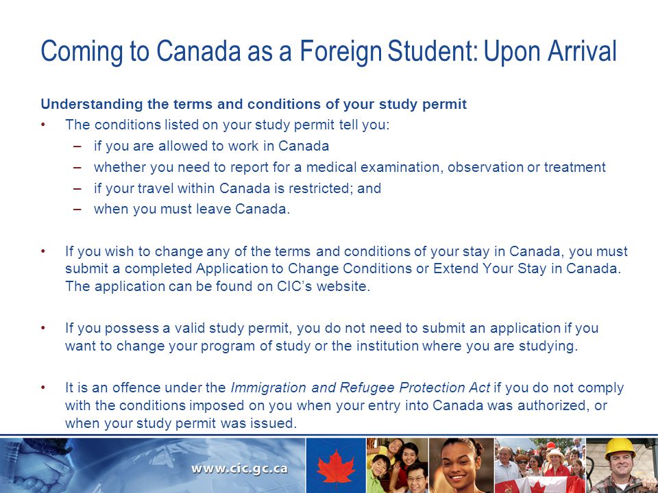 Coming to Canada as a Foreign Student: Upon Arrival