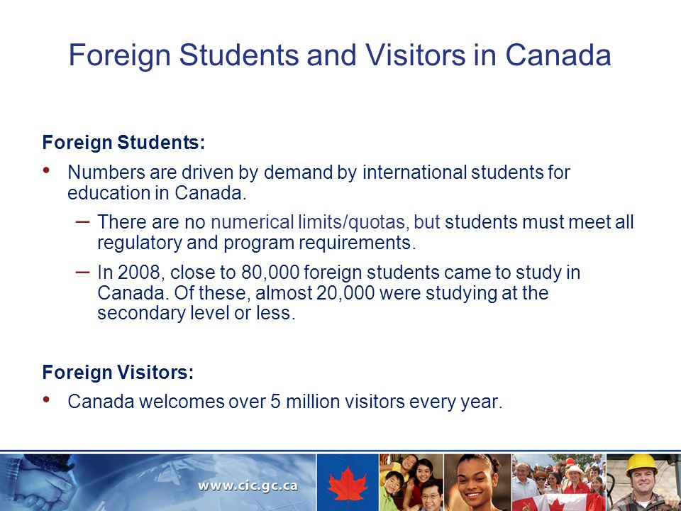 Foreign Students and Visitors in Canada