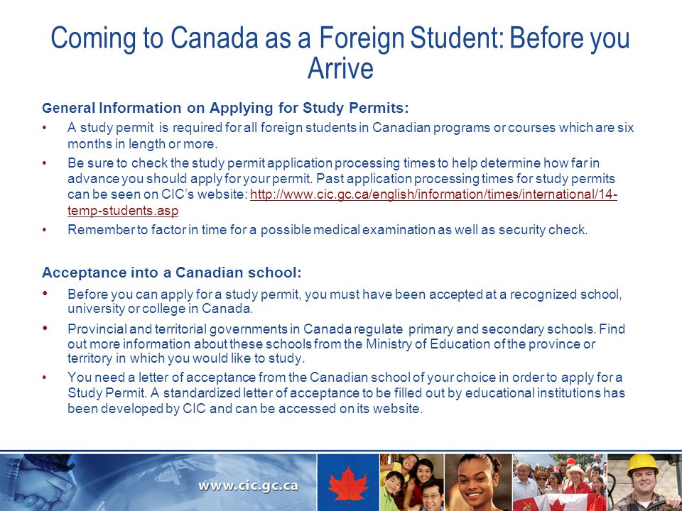 Coming to Canada as a Foreign Student: Before you Arrive