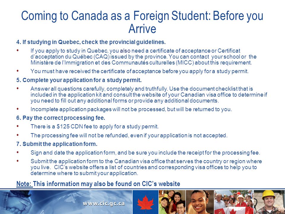 Coming to Canada as a Foreign Student: Before you Arrive