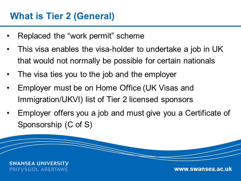 What is Tier 2 (General) Replaced the work permit scheme
