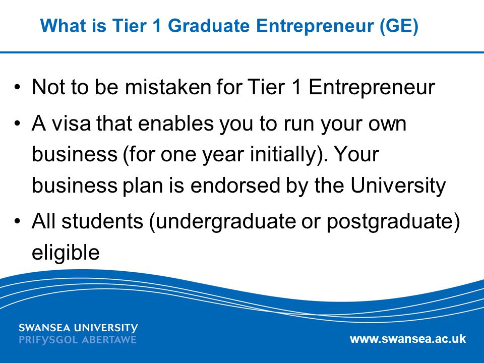 What is Tier 1 Graduate Entrepreneur (GE)