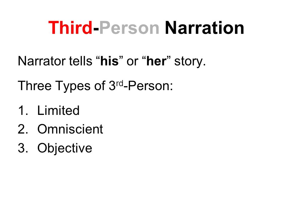 Third-Person Narration