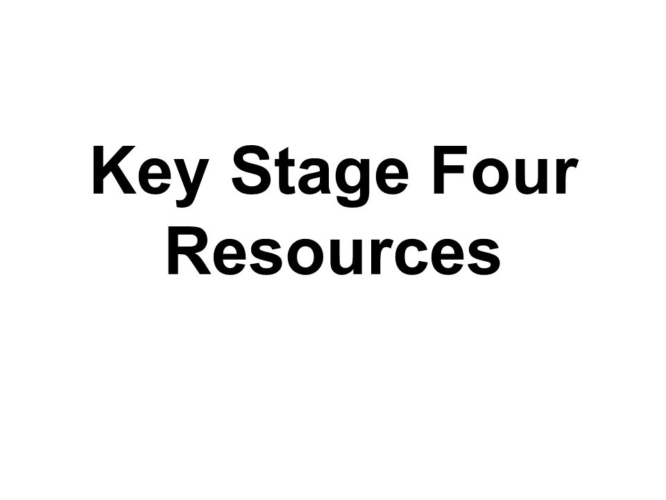 Key Stage Four Resources