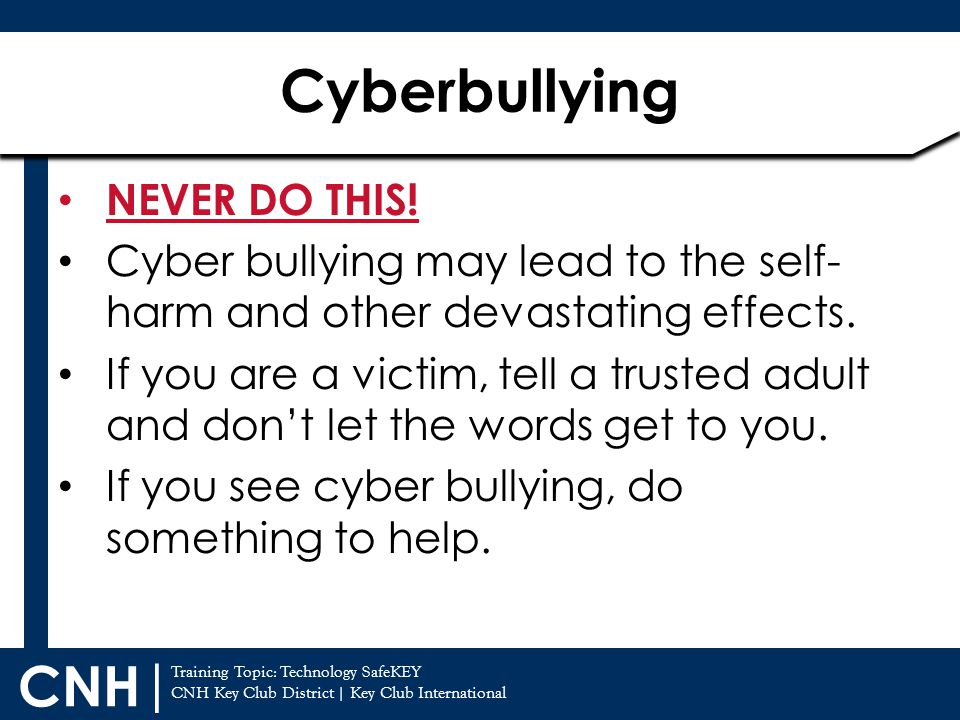 Cyberbullying NEVER DO THIS!