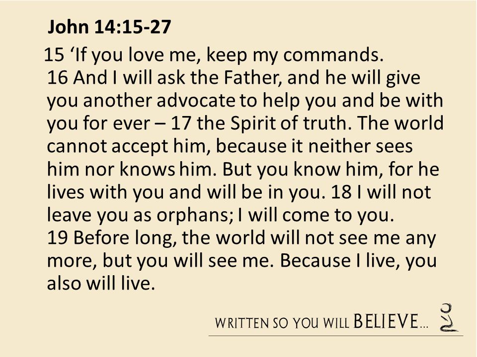 John 14:15-27