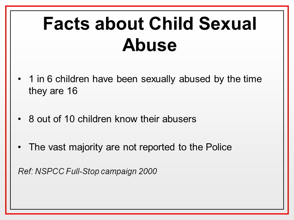 Facts about Child Sexual Abuse