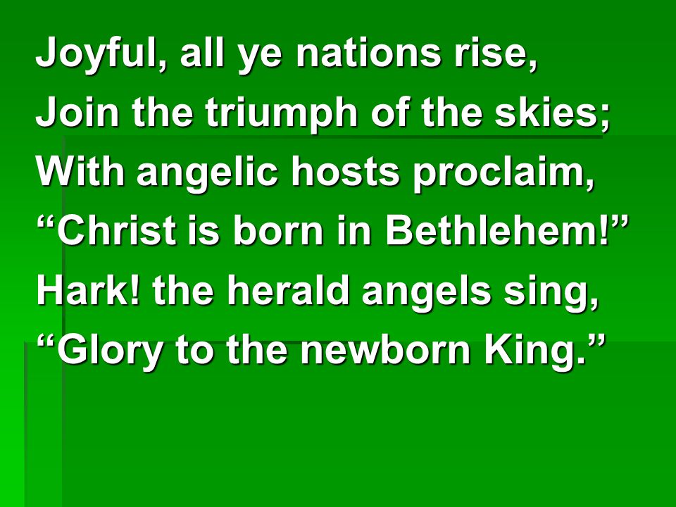 Joyful, all ye nations rise,