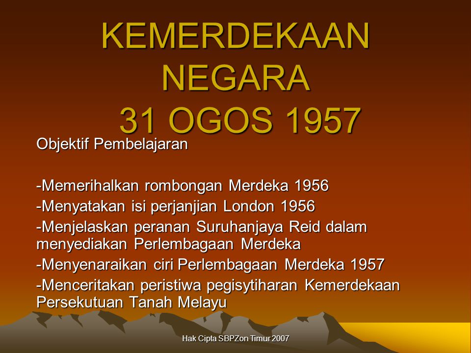 Kemerdekaan Tanah Melayu